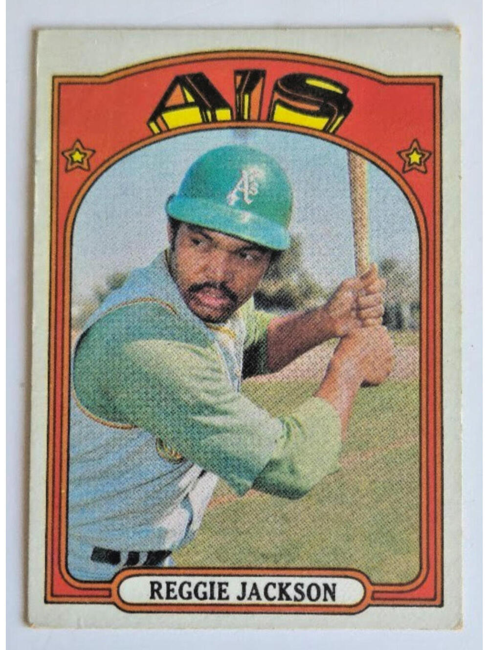 1972 Topps #435 Reggie Jackson Baseball Card HOF ATHLETICS